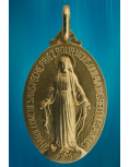 Médaille miraculeuse plaqué or. De 11 à 21 mm