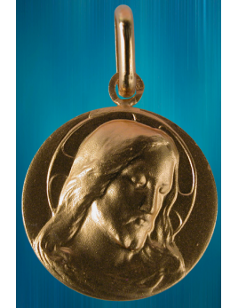 Médaille du Christ en plaqué or