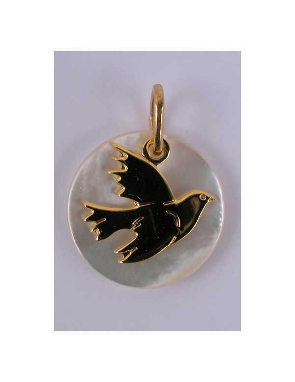 Médaille nacre avec Colombe