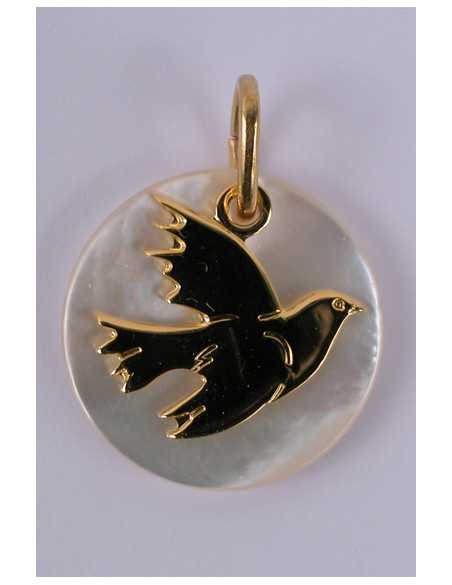 Médaille nacre avec Colombe