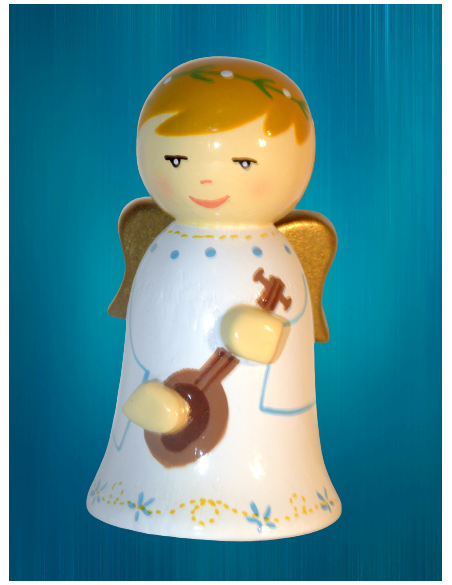 Crèche en bois tourné - Anges