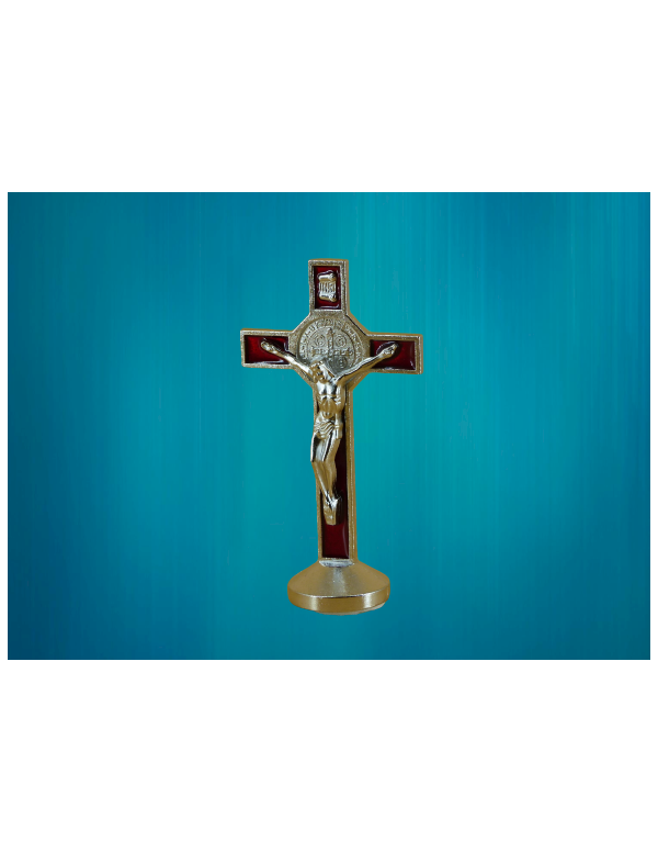 Petite Croix de saint Benoît sur socle