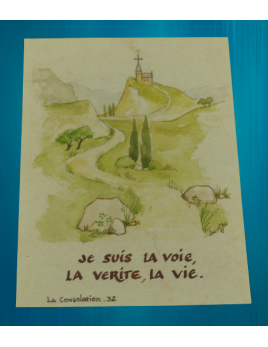 Image "Je suis la Voie, la Vérité, la Vie", réalisée par les sœurs de la Consolation.