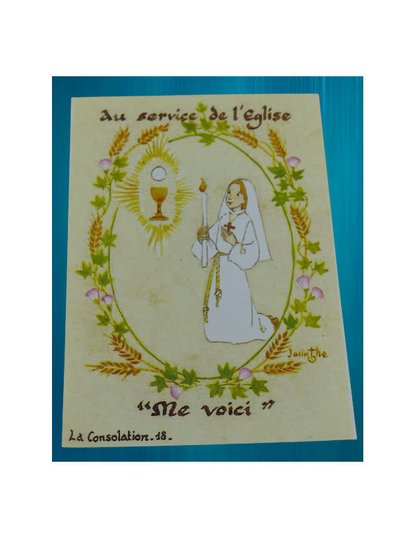 Image de Profession de Foi, réalisée par les sœurs de la Consolation.
