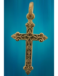 Croix ornée en plaqué or