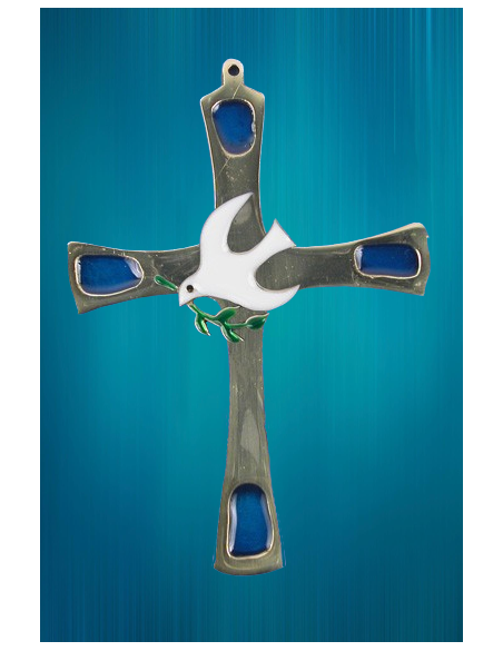 Croix en bronze avec le Saint-Esprit
