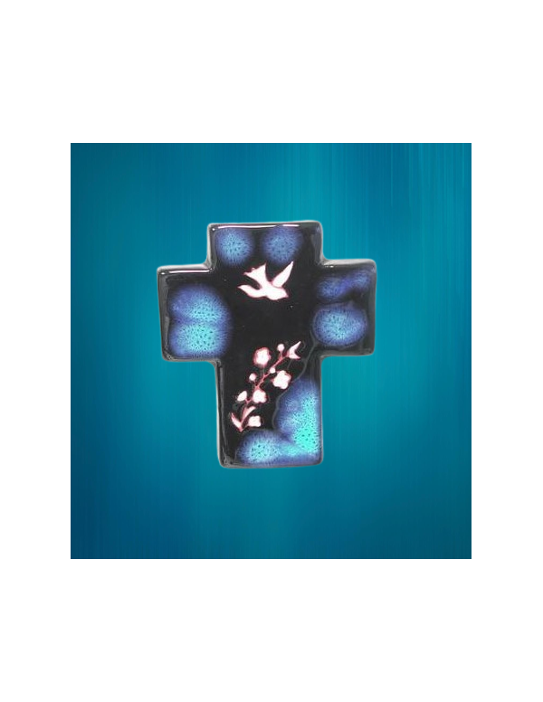 Croix en céramique - Saint-Esprit