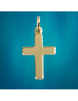 Pendentif petite croix en plaqué or