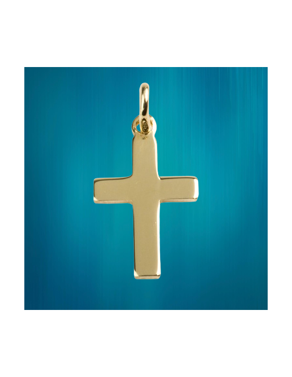 Pendentif petite croix en plaqué or