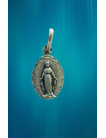 Médaille Vierge miraculeuse festonnée en argent 925/1000