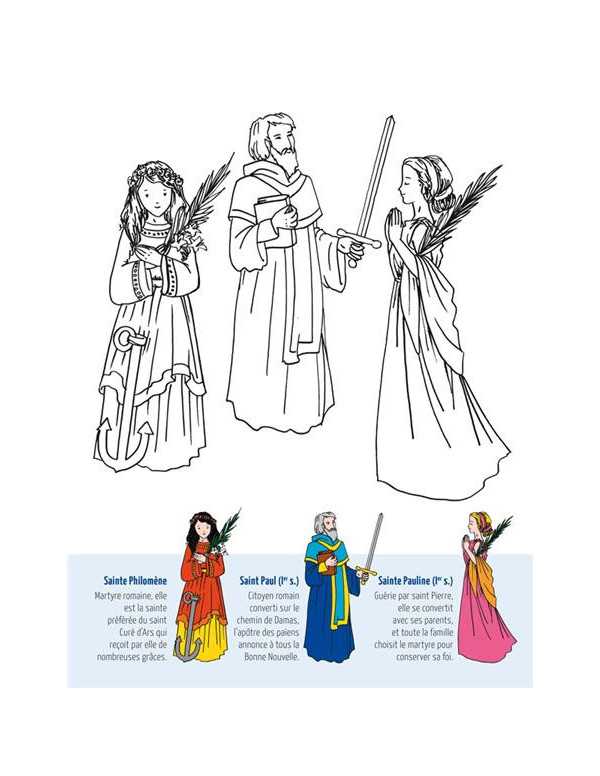 Coloriage - Les saints patrons