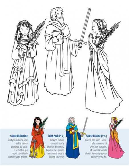 Coloriage - Les saints patrons