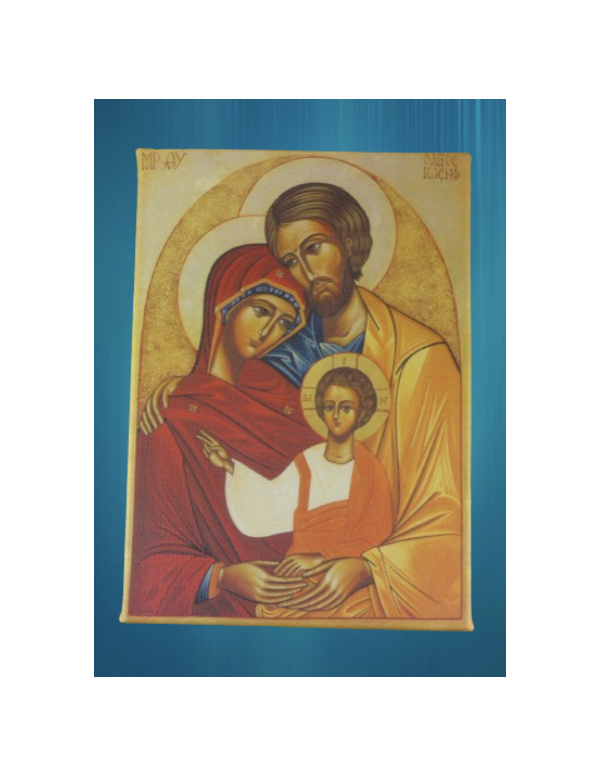 Tableau "Icône de la Sainte Famille" imprimé sur canvas.
