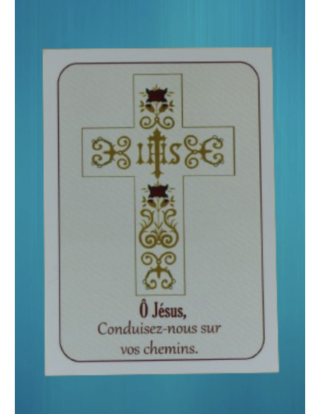 Une image de la croix avec l'inscription "IHS" au centre