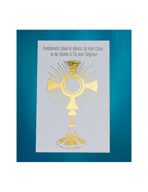 Image d'un ostensoir pour une communion ou profession de foi