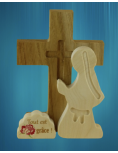 Wooden carving of Saint Thérèse of the Child Jesus