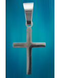 Petite croix de couleur argentée