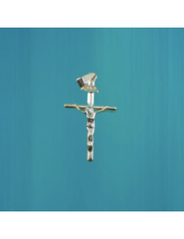Jolie petite croix avec Christ en argent 925°/°°