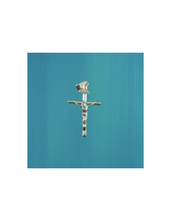 Jolie petite croix avec Christ en argent 925°/°°