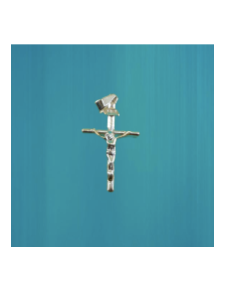 Jolie petite croix avec Christ en argent 925°/°°