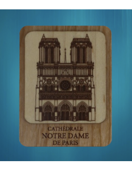 Magnet en bois de Notre-Dame de Paris