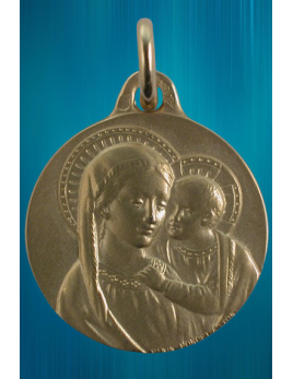 Médaille de la Vierge du Bon Conseil en or 18 carats