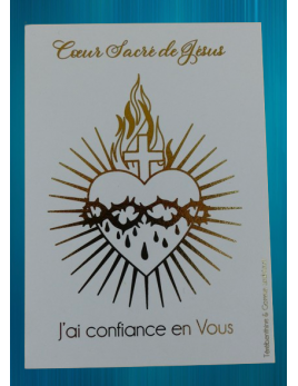 Image du Coeur-Sacré de Jésus, par l'atelier Térébenthine et Gomme arabique.