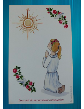Image, pour une communion d'une petite fille, réalisée par Les Créations du Loup.